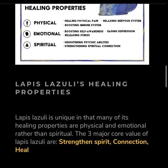 BOGO 🎃Natural Lapiz Heart-Shaped Pendant/ Charm - Picture 8 of 13